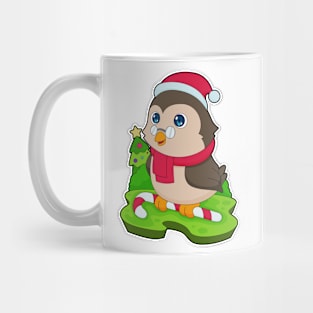 Owl Christmas Candy cane Mug